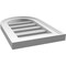 Ekena Millwork Round Top Surface Mount PVC Gable Vent: Functional, w/ 2"W x 1-1/2"P Brickmould Frame, 12"W x 18"H GVPRT12X1802SF - alternate 3